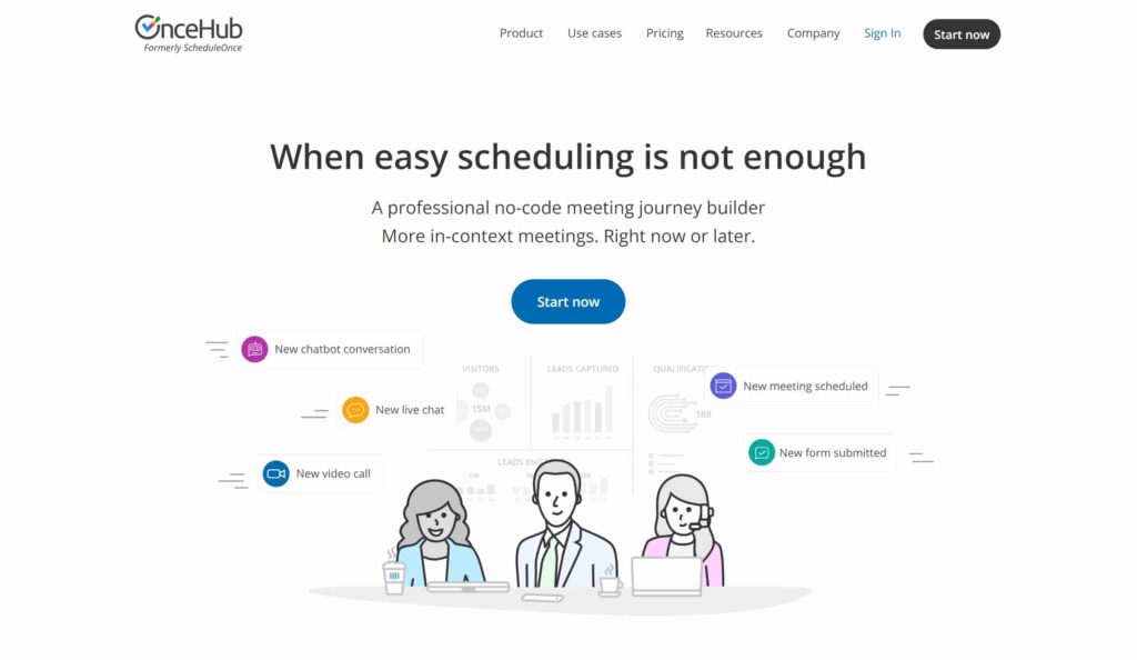 OnceHub is a adhd app that help improve your time management