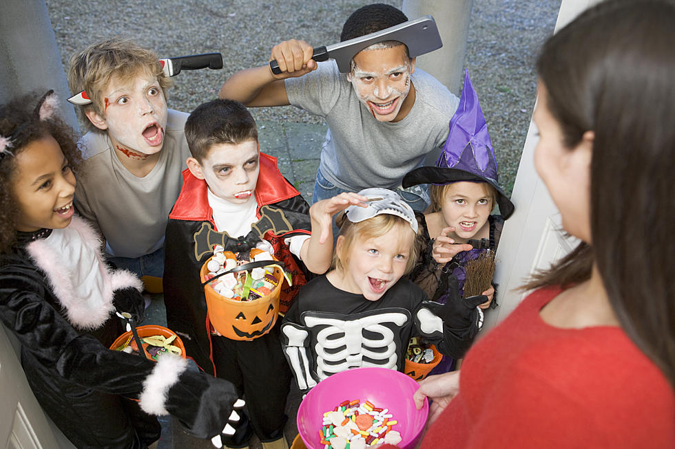 Kids in halloween customes